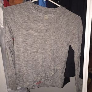 Athleta Girl grey long sleeve size 7